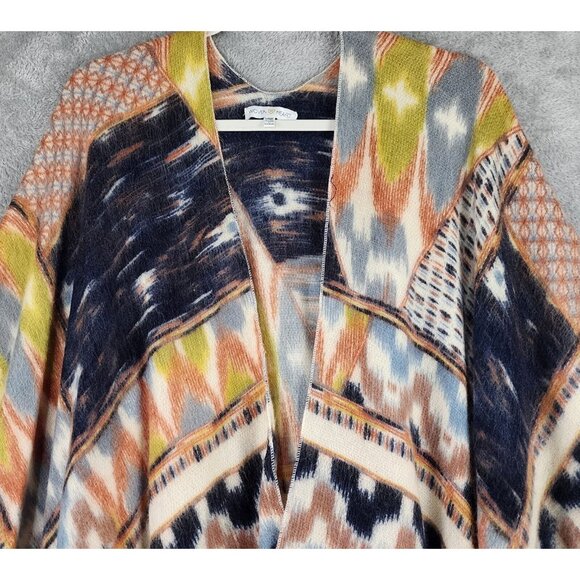 Woven Heart Cardigan Womens One Size Southwestern Cowgirl Casual Open Front - Picture 5 of 10